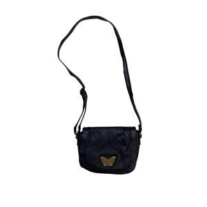 Butterfly Turnlock Leather Purse – Cute Vintage Chic Shoulder Bag Handbag